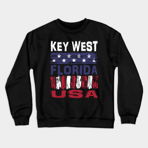 Key West Florida USA T-Shirt Crewneck Sweatshirt by Nerd_art